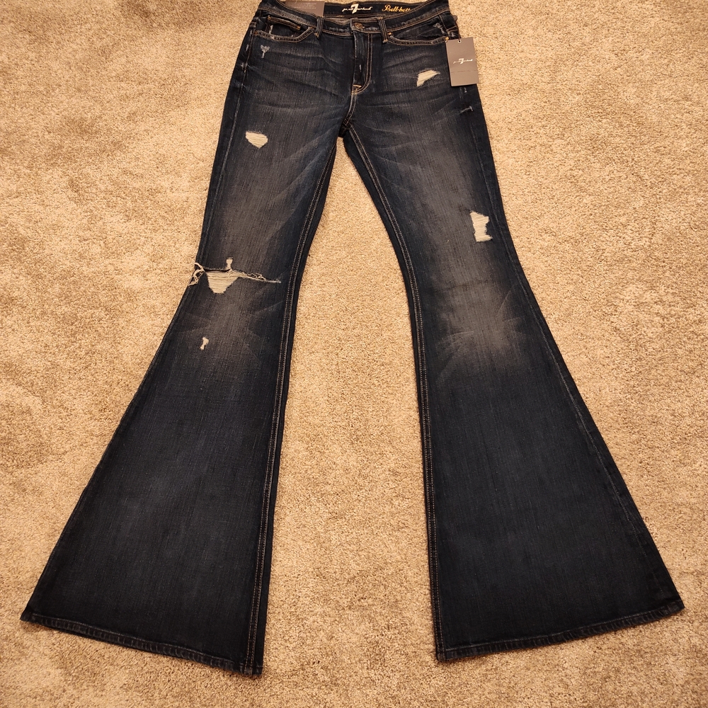 7 For All Mankind Bell Bottom Flare Jeans NWT 27